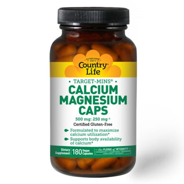 Target-Mins Calcium Magnesium Caps - Country Life